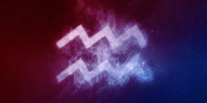 aquarius zodiac sign red blue abstract night sky background aquarius zodiac sign red blue abstract night sky background
